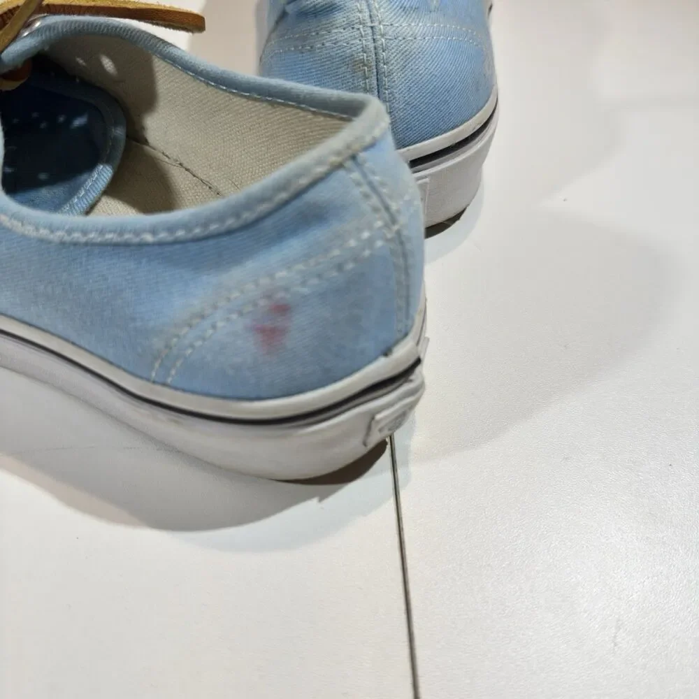 Vans Authentic Brushed Twill Baby Blue Unisex Sneakers M7/W8.5